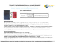 Generador solar 500 Watt. | IVA incl.